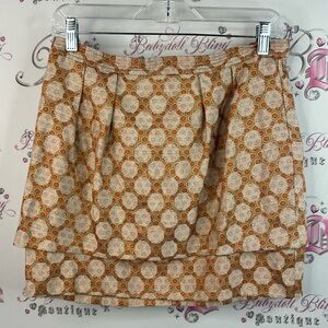 ASOS skirt dotted geometrical orange blue white Patterned Skirt